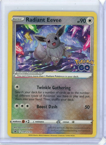 Radiant Eevee Pokémon Sword & Shield Black Star Promo #SWSH230
