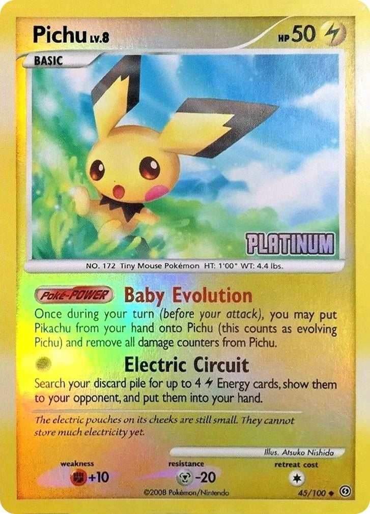 Pichu - 45/106 [Platinum] (045/100) (Burger King Promos) (BKP)