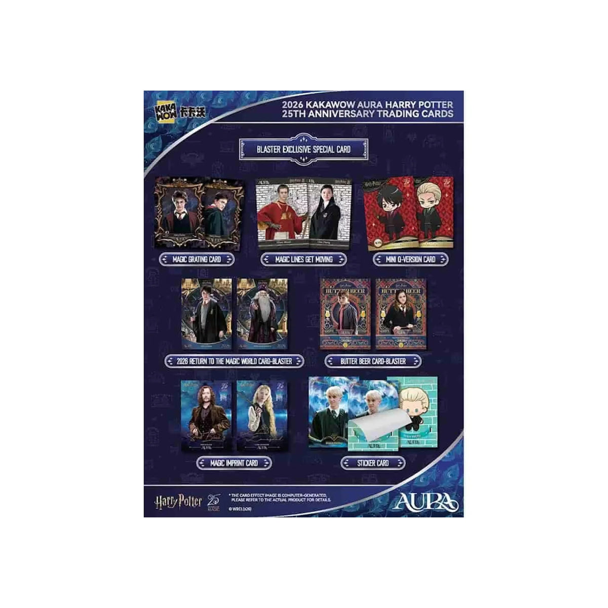 2026 Kakawow Aura Harry Potter 25th Anniversary Hanger/Blaster Box