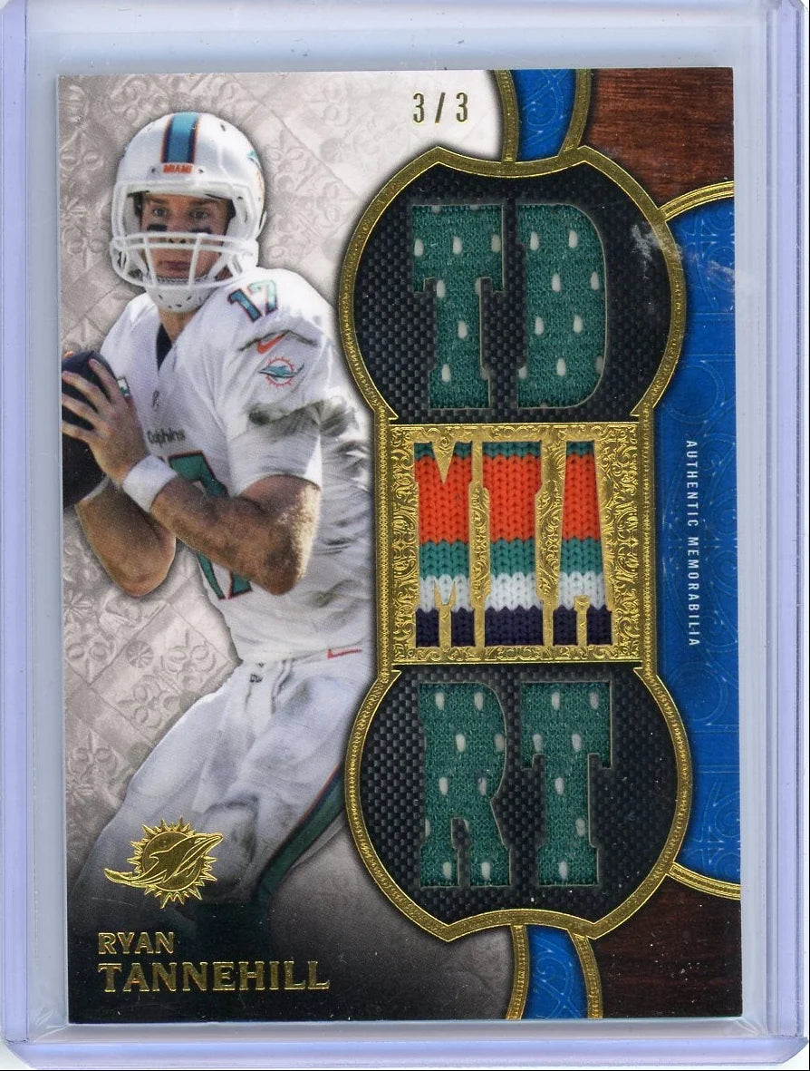 Ryan Tannehill 2015 Topps Triple Threads relic #'d 3/3