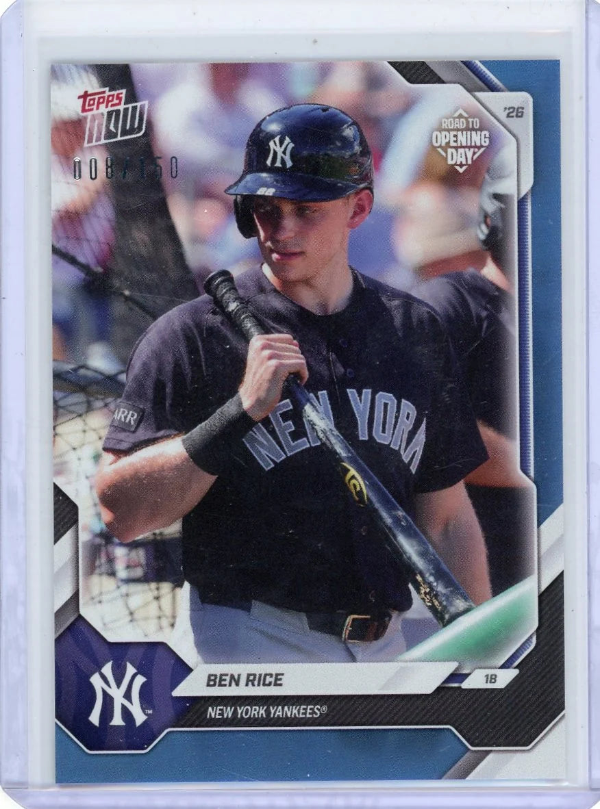 2026 Topps Now Ben Rice Road to Opening Day 008/150 #00-26