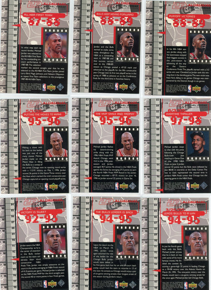 Michael Jordan Upper Deck 1998 Film Bundle