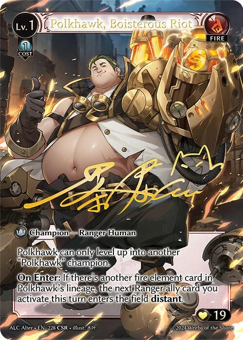 Polkhawk, Boisterous Riot (CSR) (228) (Alchemical Revolution Alter Edition) (ALC Alter)