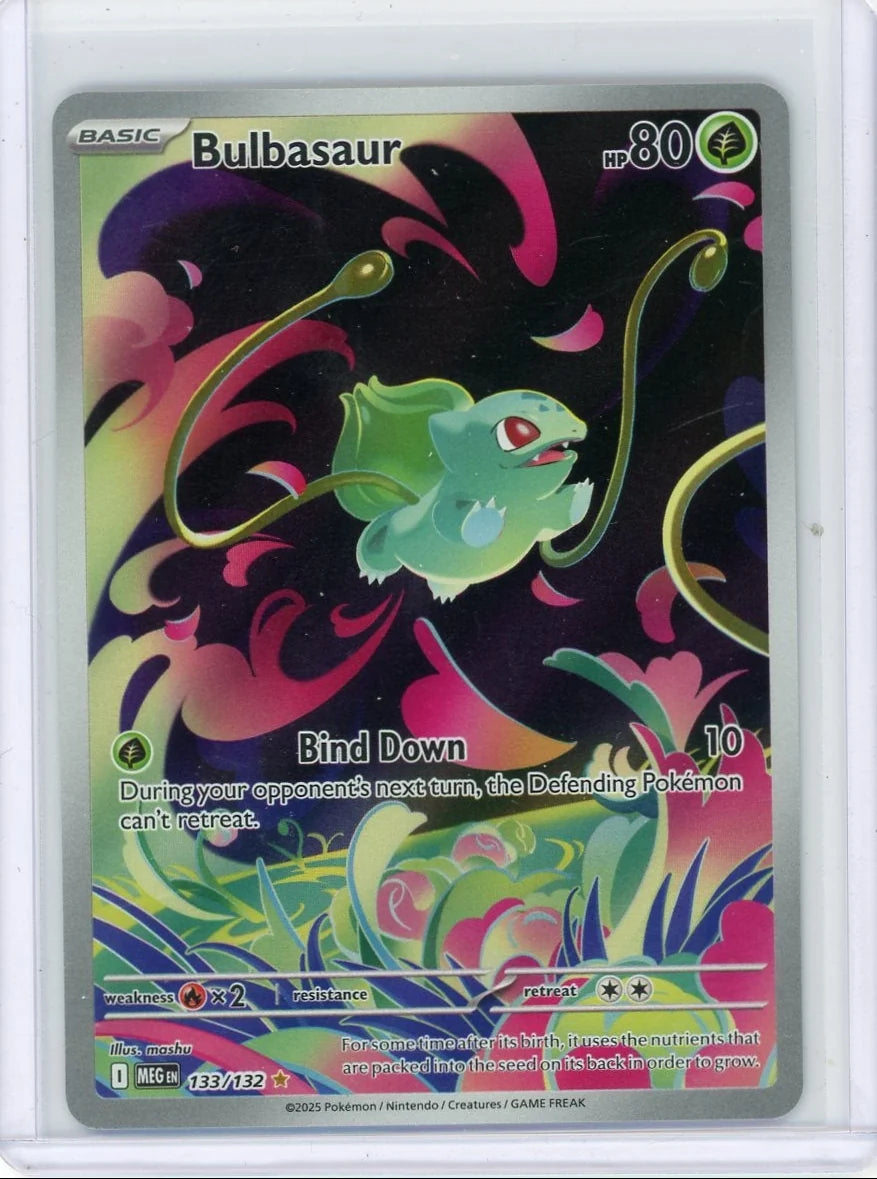 Bulbasaur Pokémon Mega Evolution Illustration Rare #133/132