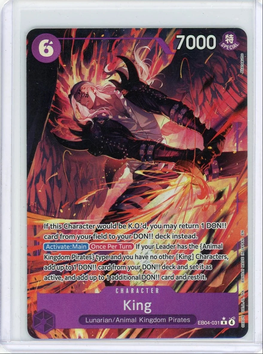 King One Piece The Azure Sea's Seven Alt. Art #EB04-031
