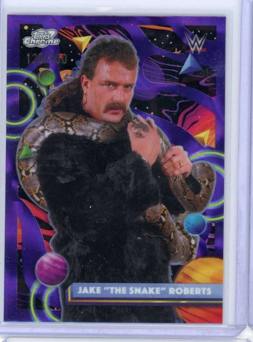 Jake "The Snake" Roberts 2026 Topps Cosmic Chrome Purple Nebula Refractor #'d 120/150