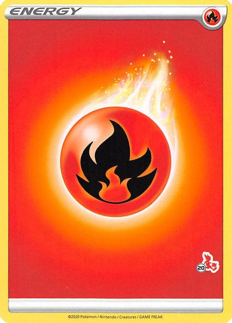 Fire Energy (#20 Cinderace Stamped) (Battle Academy 2022) (BA22)
