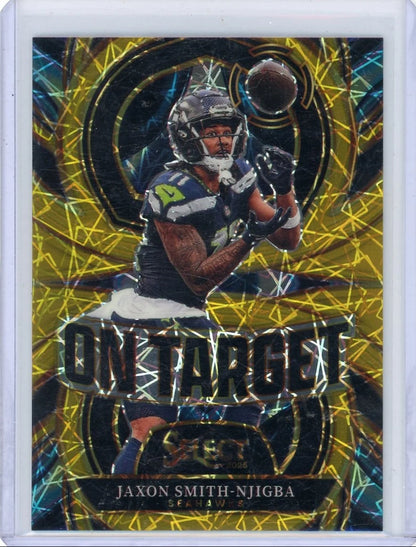 Jaxon Smith-Njigba 2025 Panini Select On Target gold laser prizm #'d 10/10