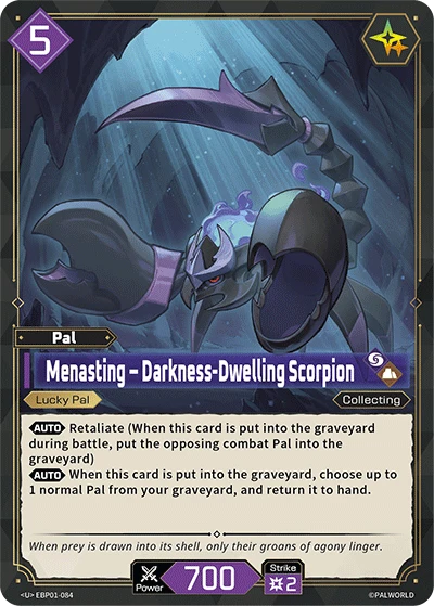 Menasting – Darkness-Dwelling Scorpion (EBP01-084) (Dawn of Palpagos) (EBP01)