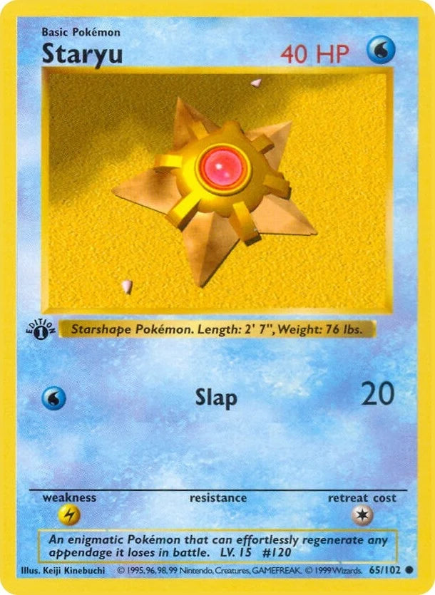 Staryu (065/102) (Base Set (Shadowless)) (BSS)