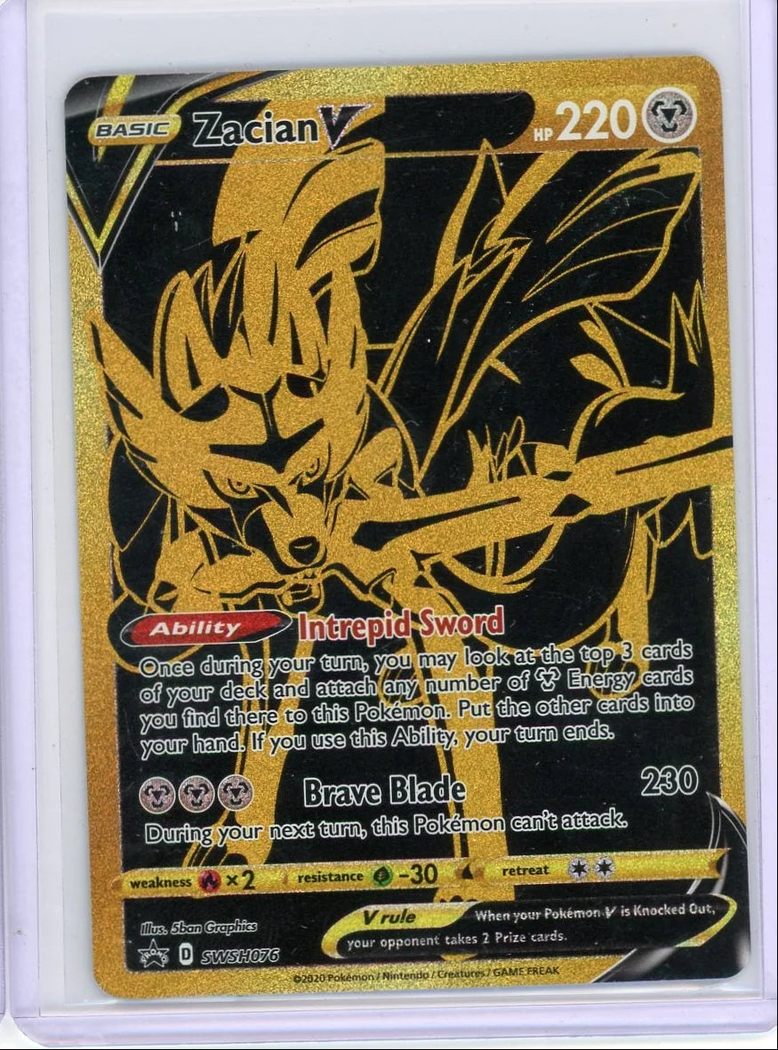 Zacian V Pokémon Sword & Shield Black Star Promo #SWSH076