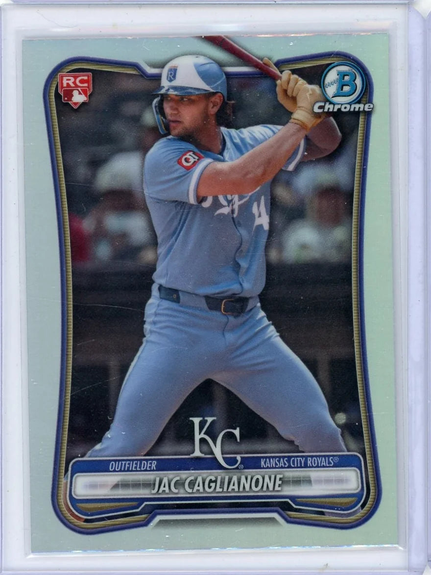Jac Caglianone 2026 Bowman Chrome Red RC Logo