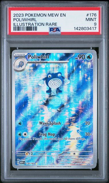 Poliwhirl Pokémon 151 Illustration Rare #176/165 PSA 9