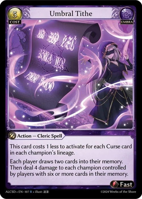 Umbral Tithe (107) (Alchemical Revolution Starter Decks) (ALCSD)