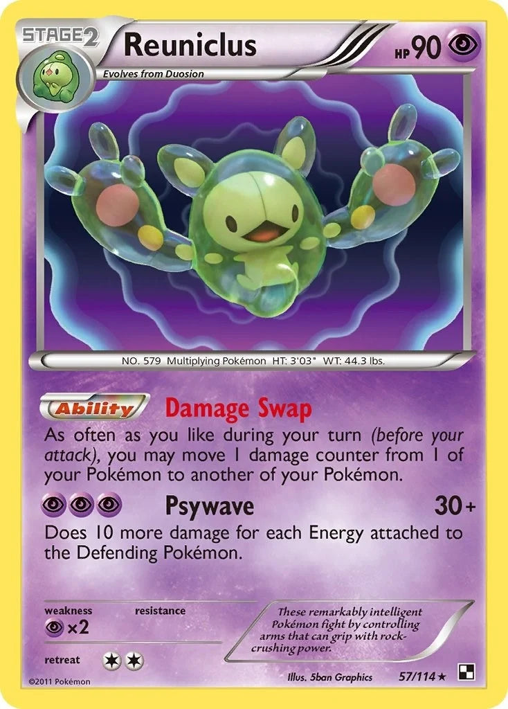 Reuniclus (57/114) (Black and White) (BLW)