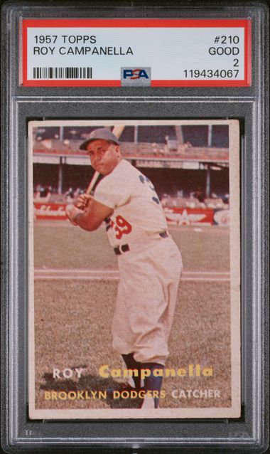 Roy Campanella 1957 Topps #210 PSA 2