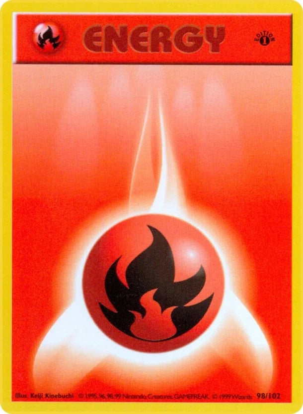 Fire Energy (098/102) (Base Set (Shadowless)) (BSS)