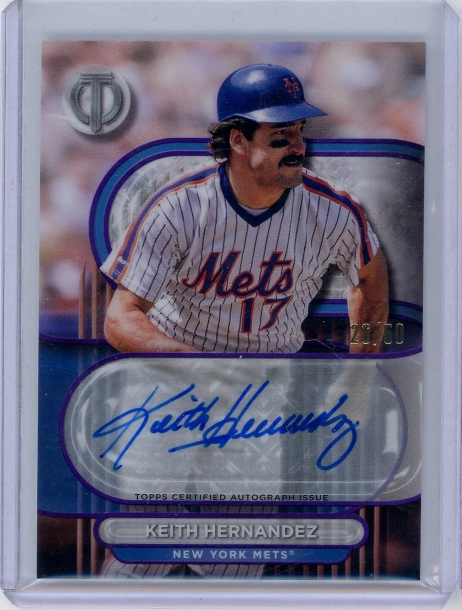 Keith Hernandez 2024 Topps Tribute autograph #'d 28/50