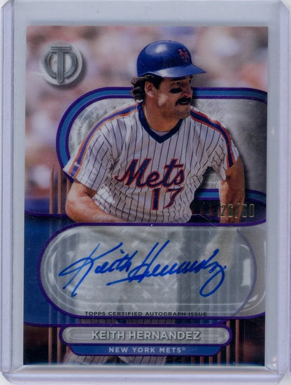 Keith Hernandez 2024 Topps Tribute autograph #'d 28/50