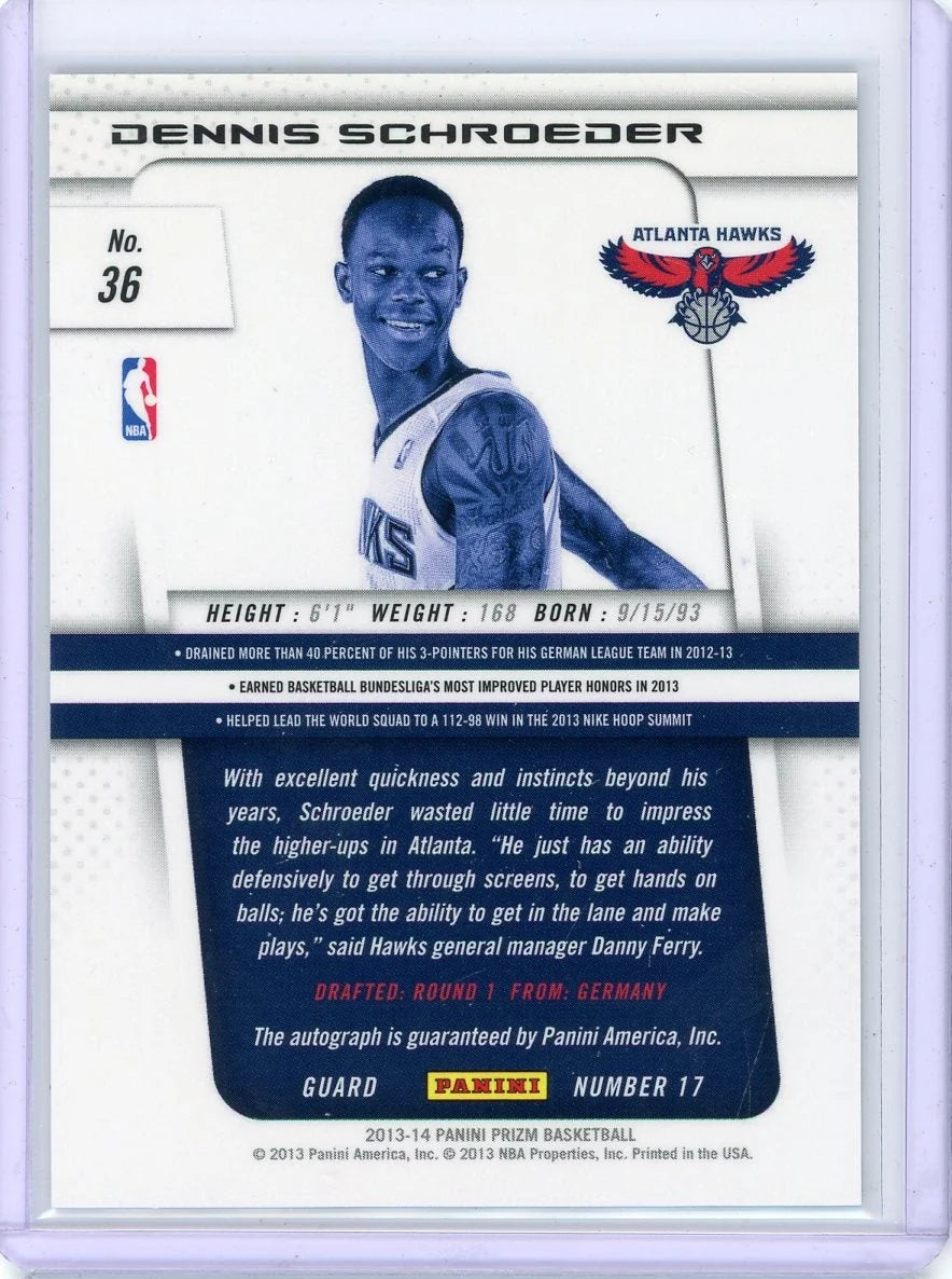 Dennis Schroeder 2013-14 Panini Prizm Autograph RC