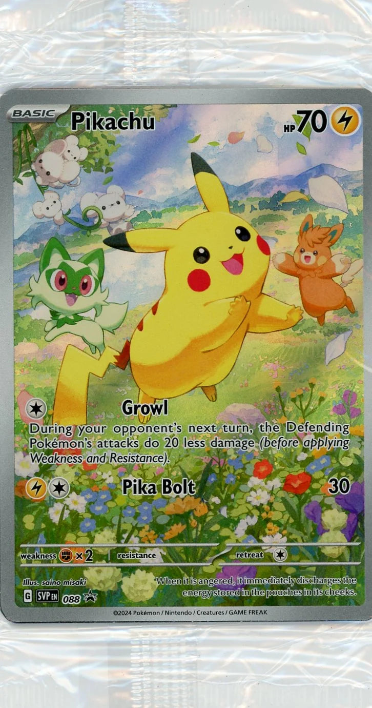 Pikachu Pokémon Scarlet & Violet Black Star Promo #088 (Sealed)