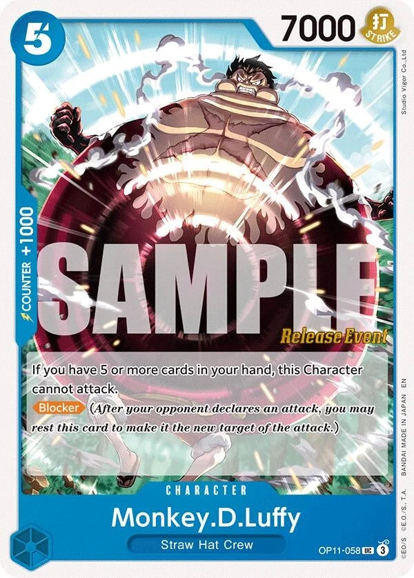 Monkey.D.Luffy (058) (OP11-058) (A Fist of Divine Speed Release Event Cards) (OP11 RE)