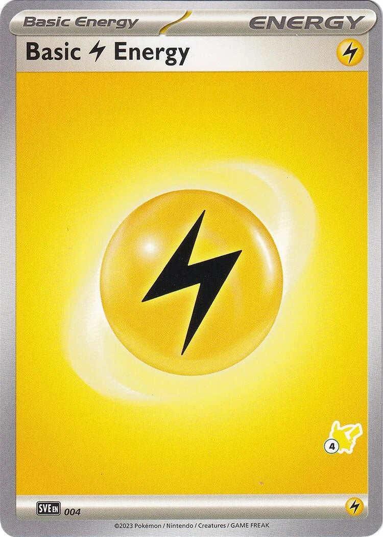 Basic Lightning Energy - Pikachu 4 (004) (Battle Academy 2024) (BA24)