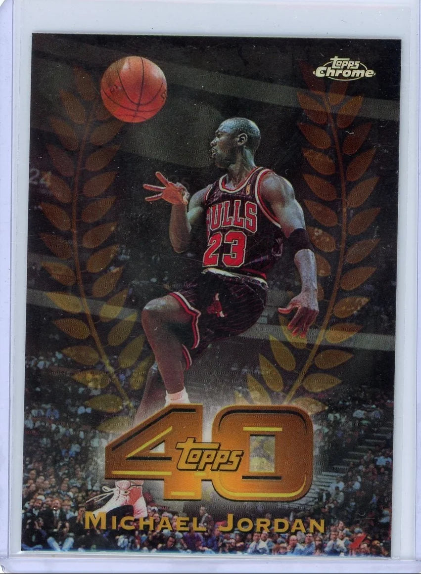 Michael Jordan 1998 Topps Chrome Top-40 refractor