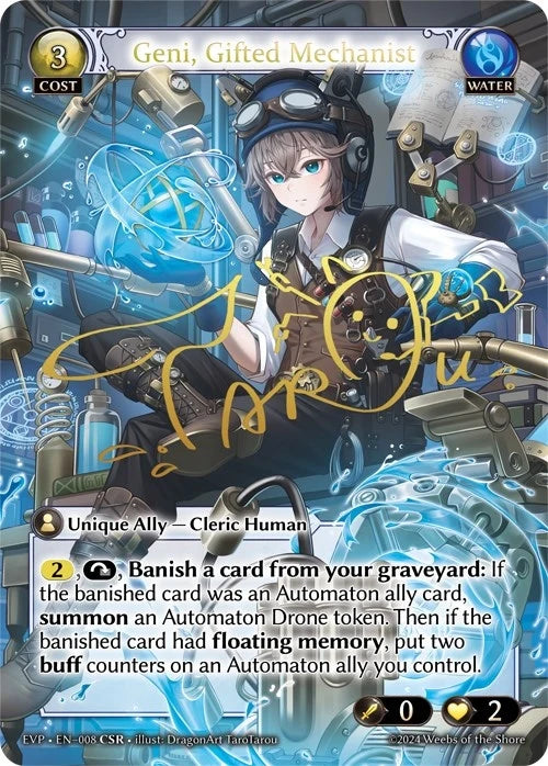 Geni, Gifted Mechanist (008) (Alchemical Revolution Event Pack) (EVP2)