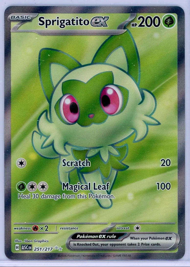 Sprigatito ex Pokémon Ascended Heroes Ultra Rare #251/217