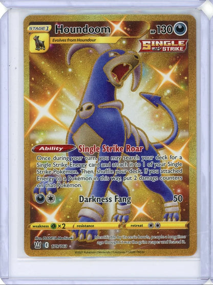 Houndoom Pokémon Battle Styles Secret Rare #179/163