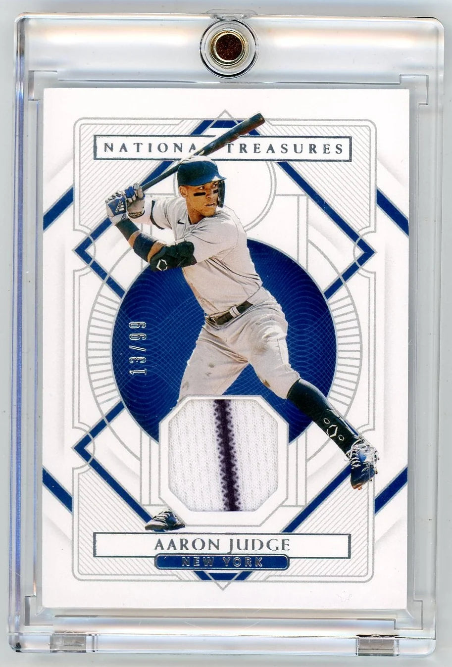 Aaron Judge 2021 Panini National Treasures Relic #'d 13/99