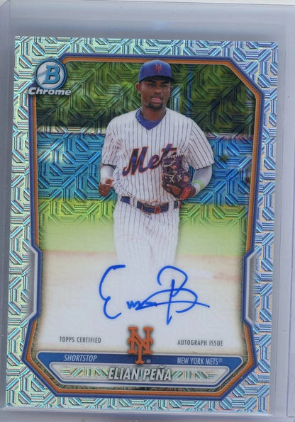 Elian Pena 2026 Bowman Chrome Mega Box Autograph