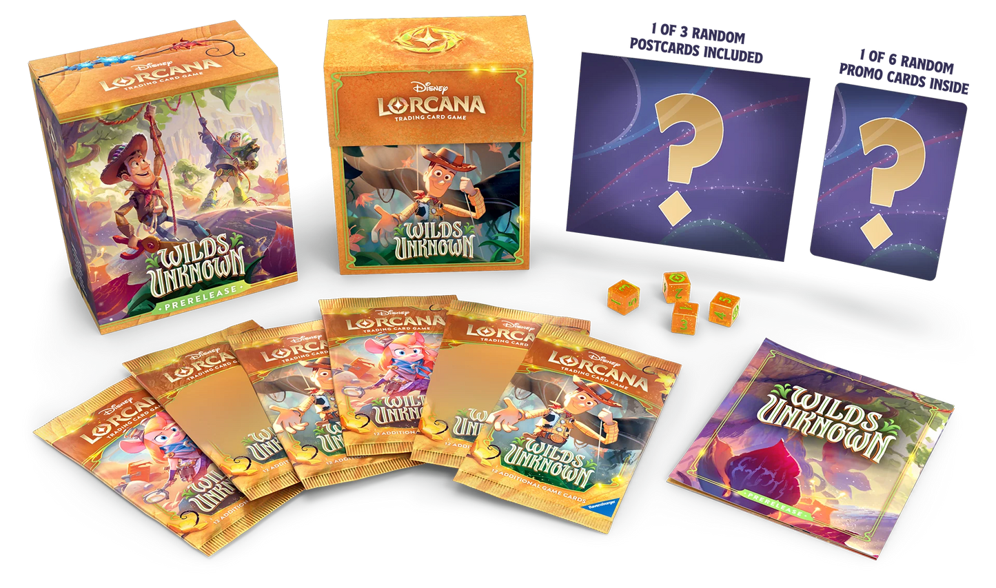 Disney Lorcana Wilds Unknown Pre-Release Pack Box
