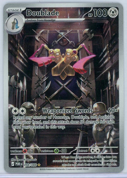 Doublade Pokémon Perfect Order Illustration Rare #098/088