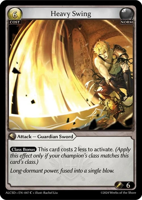 Heavy Swing (047) (Alchemical Revolution Starter Decks) (ALCSD)