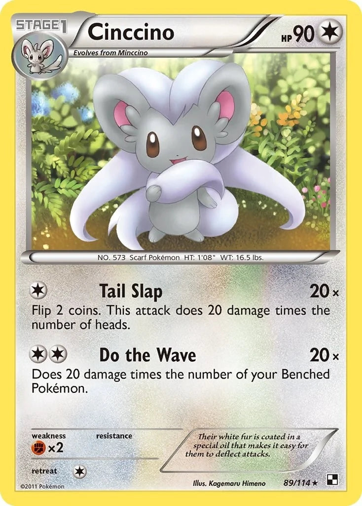 Cinccino (89/114) (Black and White) (BLW)