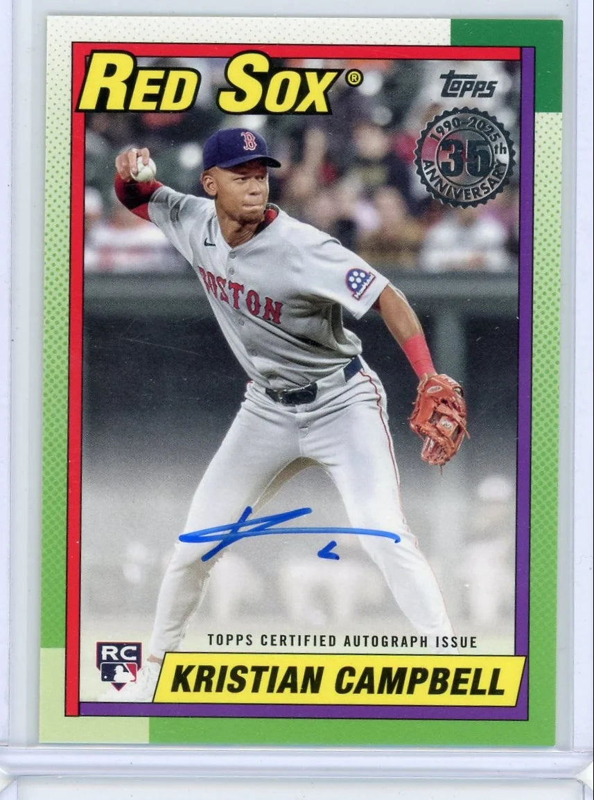 Kristian Campbell 2025 Topps Update Series 35th Anniversary Auto RC
