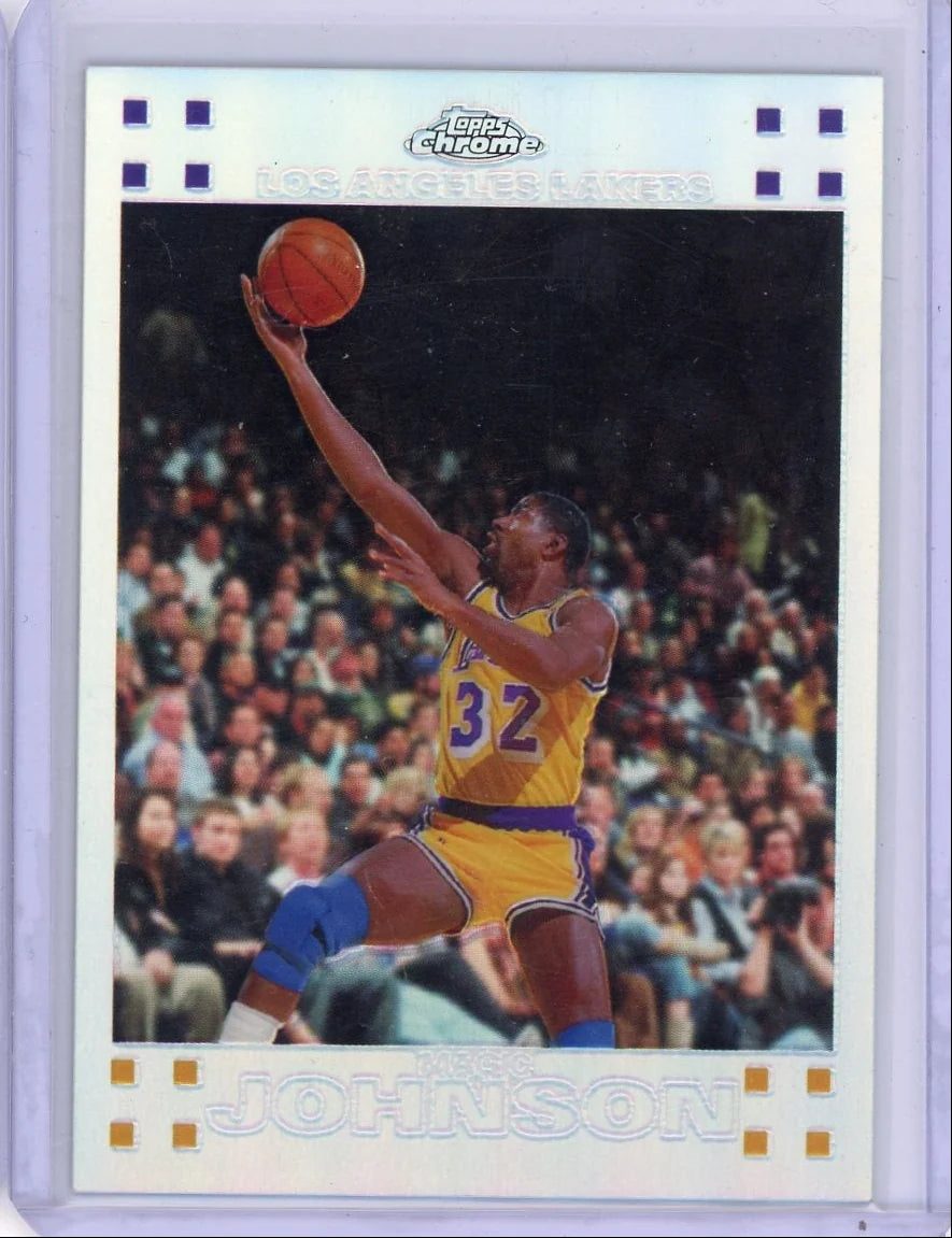 Magic Johnson 2007 Topps Chrome refractor #'d 339/999