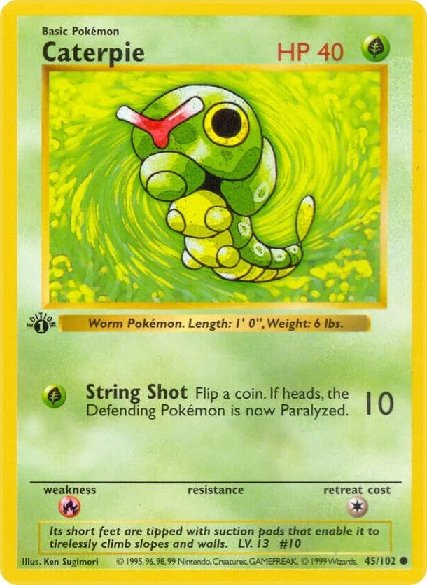 Caterpie (045/102) (Base Set (Shadowless)) (BSS)