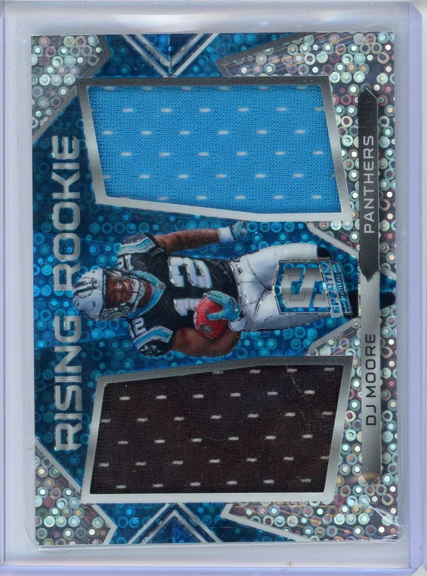 DJ Moore 2018 Panini Spectra Rising Rookie Patch #'d 22/99