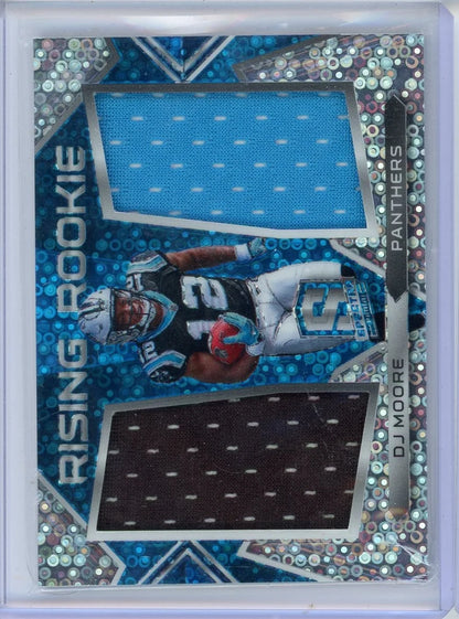 DJ Moore 2018 Panini Spectra Rising Rookie Patch #'d 22/99