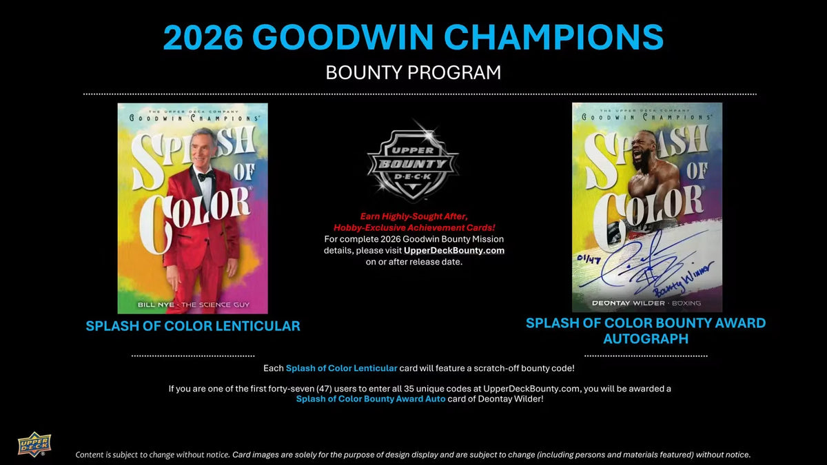 2026 Upper Deck Goodwin Champions Hobby Box [Contact us to Order]