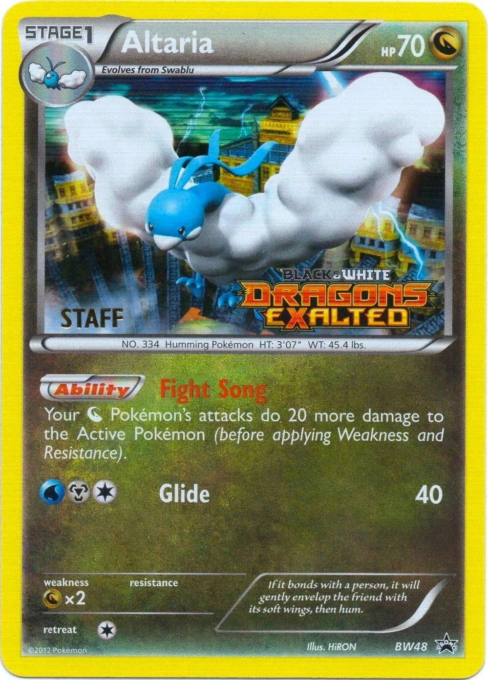 Altaria - BW48 (Prerelease) [Staff] (BW48) (Black and White Promos) (PR)