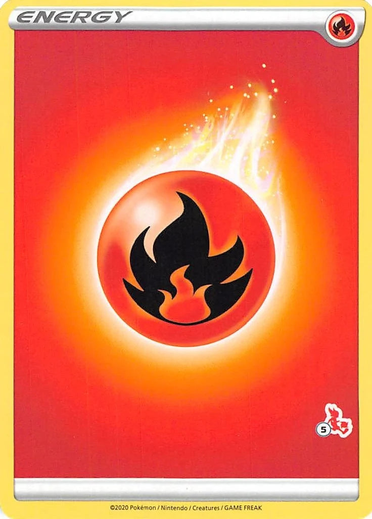 Fire Energy (#5 Cinderace Stamped) (Battle Academy 2022) (BA22)