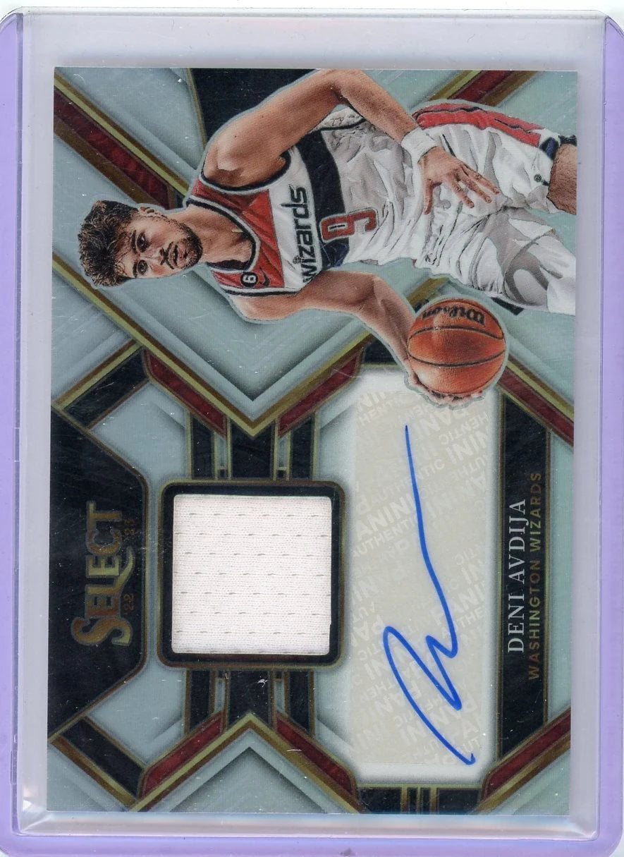 Deni Avdija 2022 Panini Select Patch Autograph #'d 109/199