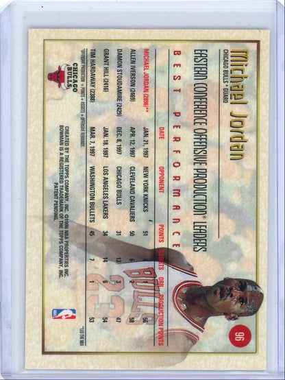 Michael Jordan 1998 Bowman's Best base #96