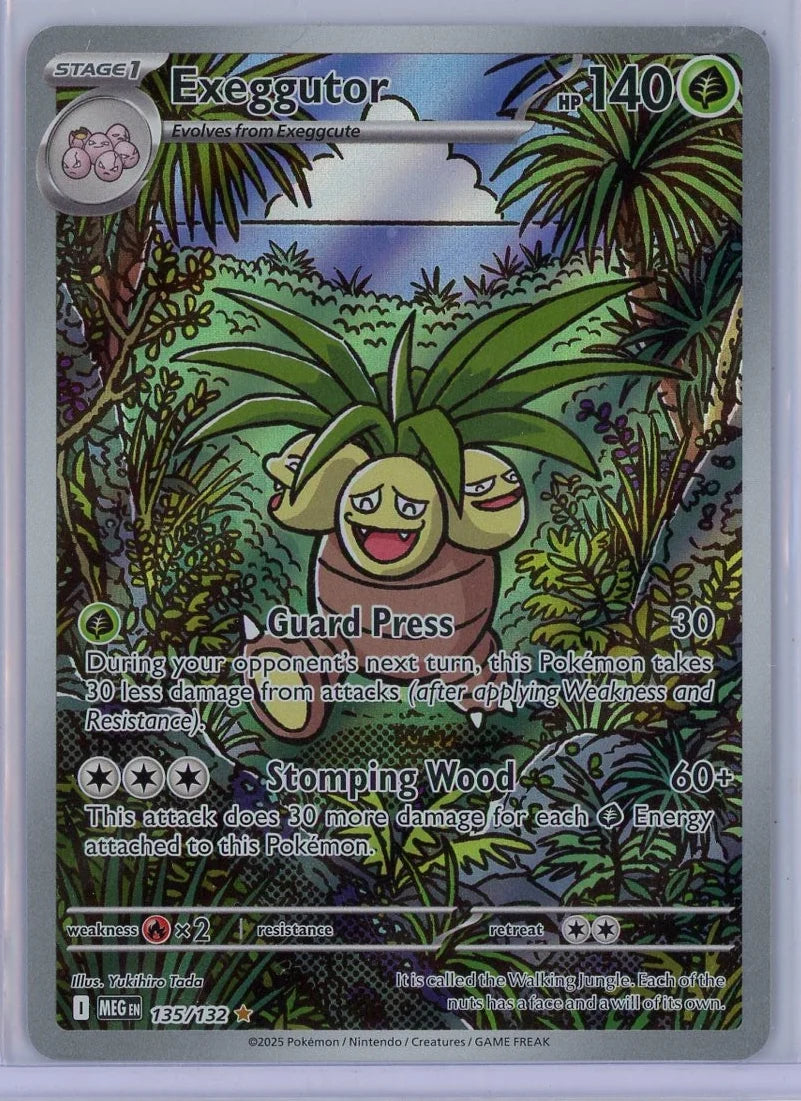 Exeggutor Pokémon Mega Evolution Illustration Rare #135/132