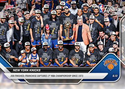 New York Knicks 2026 Topps Now Job Finished #341