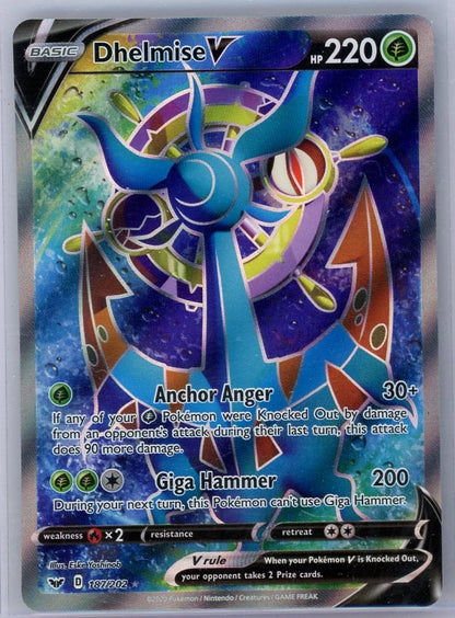 Dhelmise V Pokémon Sword & Shield Full-Art #187/202